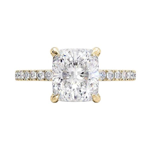 3.20 Carat Lab Grown Cushion