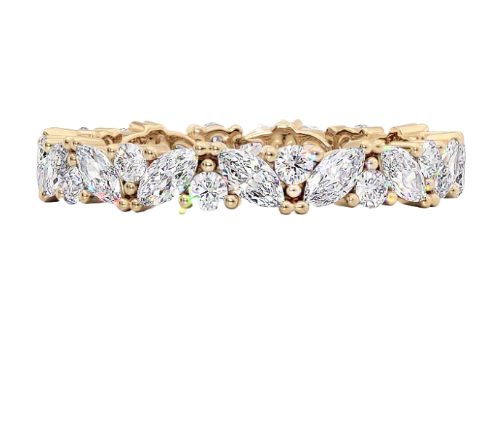 Calypso Marquise-Cut And Round Diamonds Ring