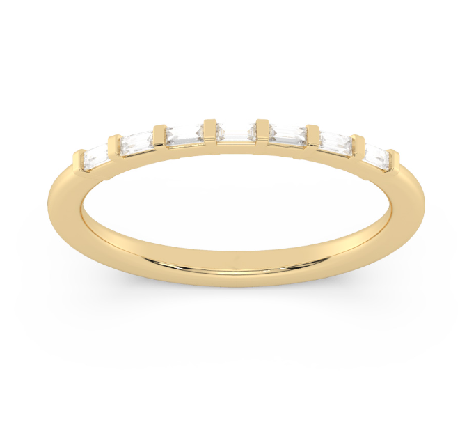 East West Baguette Diamond Band