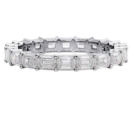 Emerald Diamond Eternity Band