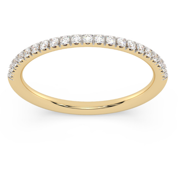Half Pave Diamond Band