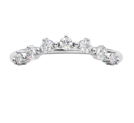 Libra Band With Round Brilliant Diamonds