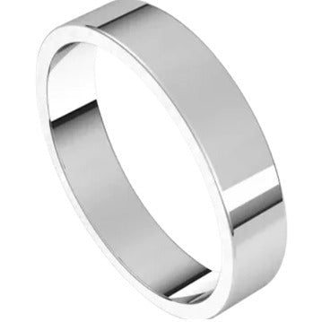 Mens Flat Wedding Band