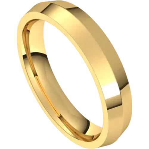 Mens Knife Edge Wedding Band
