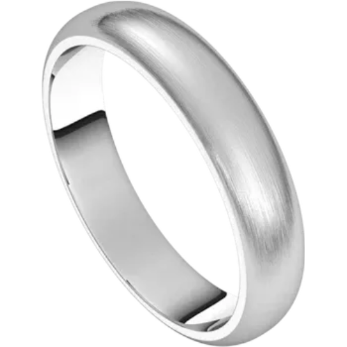Mens Satin Wedding Band