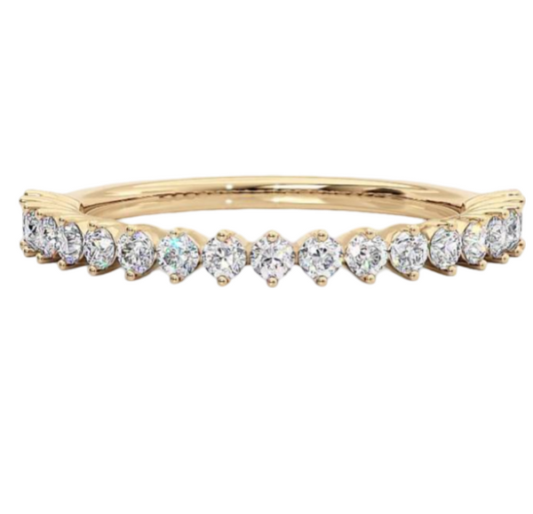 Vega 0.30 Ct Pave Diamond Wedding Band